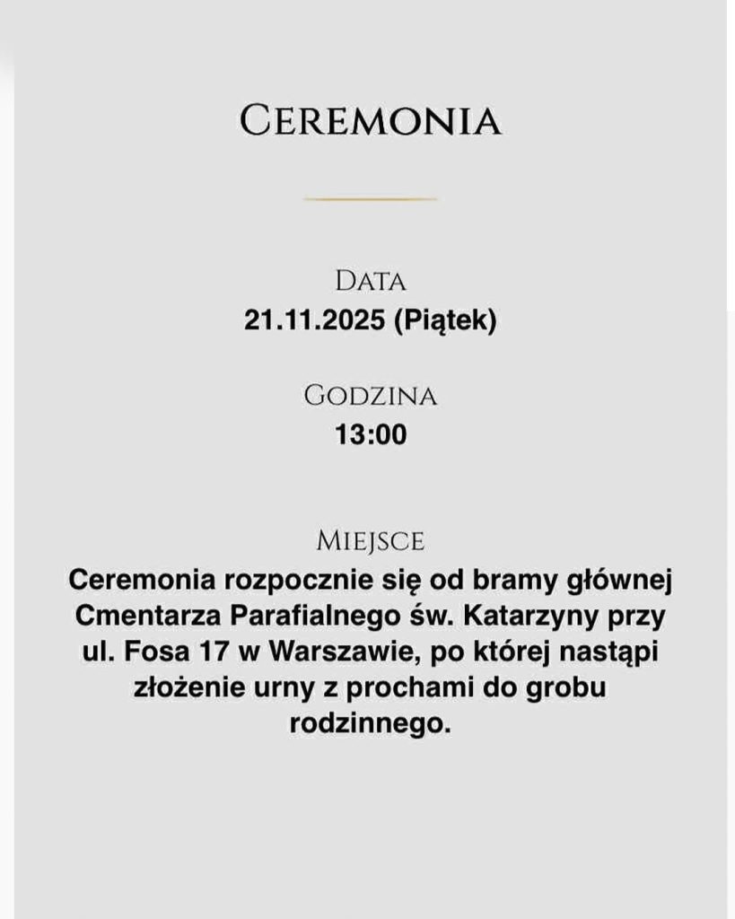 pono pogrzeb nekrolog