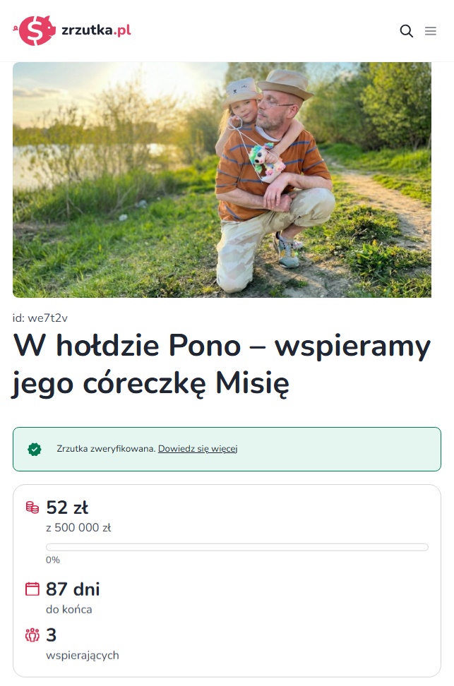 pono zbiórka córka