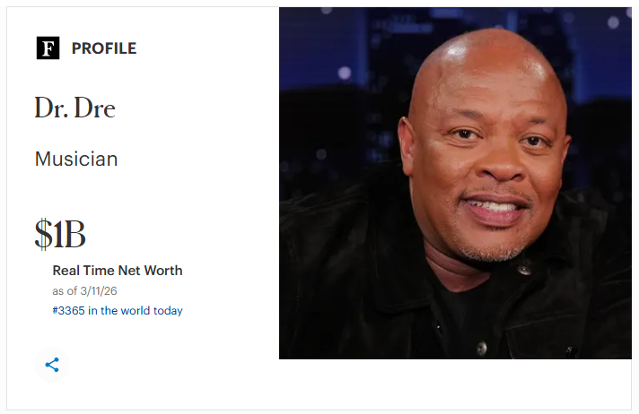 dr. dre miliarder