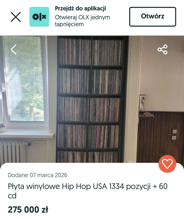sprzedaż winyli rapowych olx