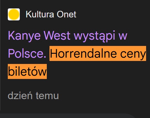 ceny biletów kanye west